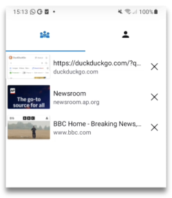 Tab view