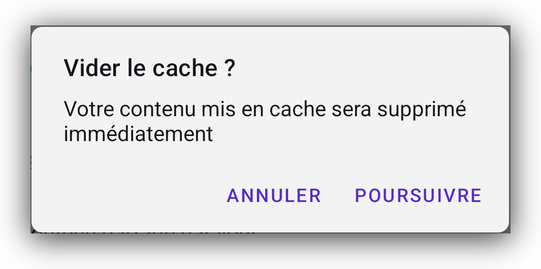 Clear cached content