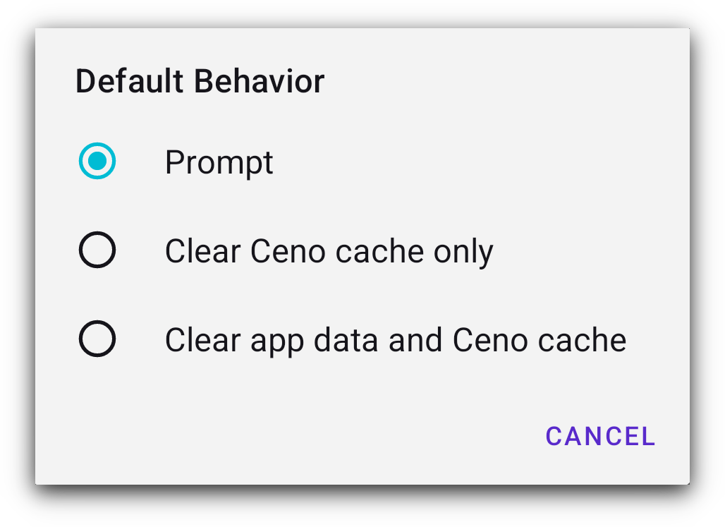 Clear button behavior
