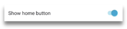 Show home button