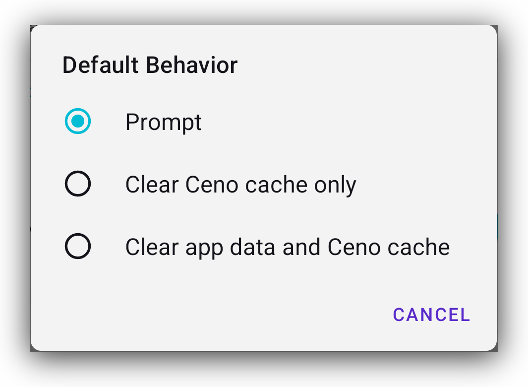 Clear button behavior